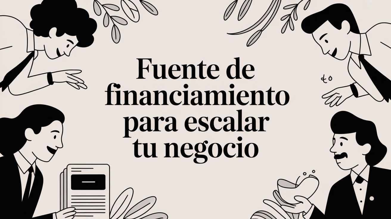 Fuente de financiamiento para escalar tu negocio