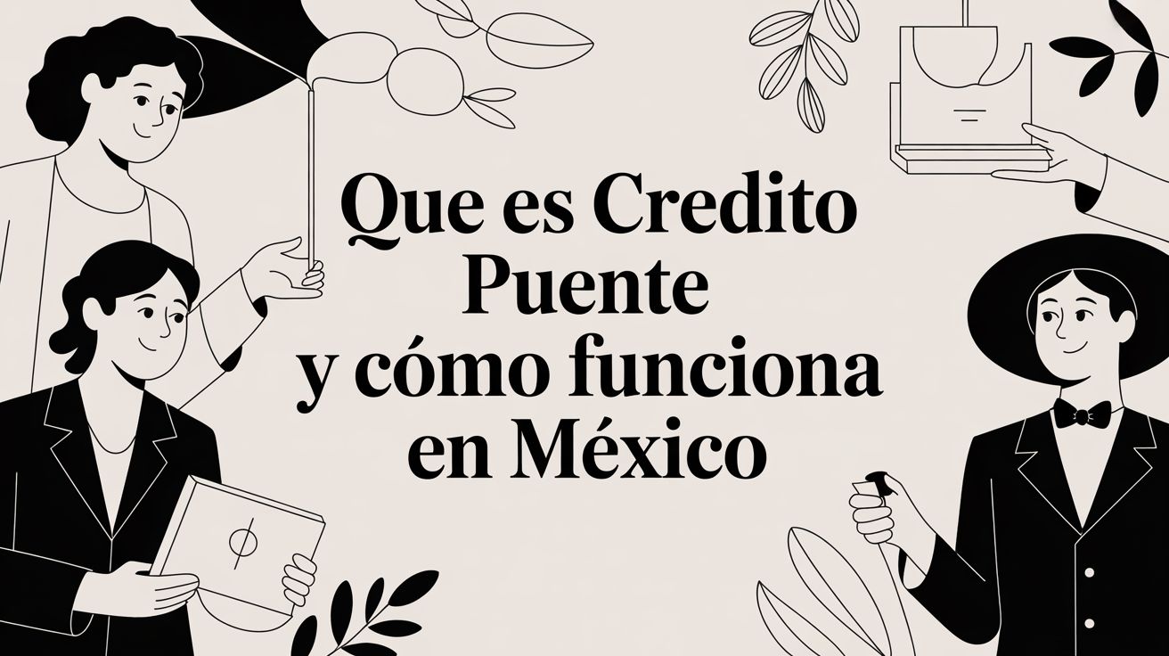 ¿Qué es crédito puente y cómo funciona en México?