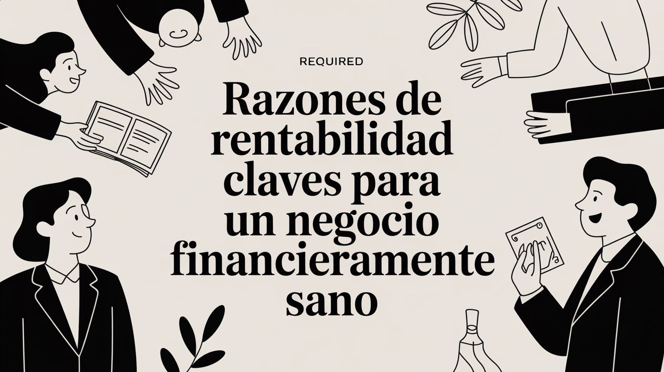 Razones de rentabilidad claves para un negocio financieramente sano