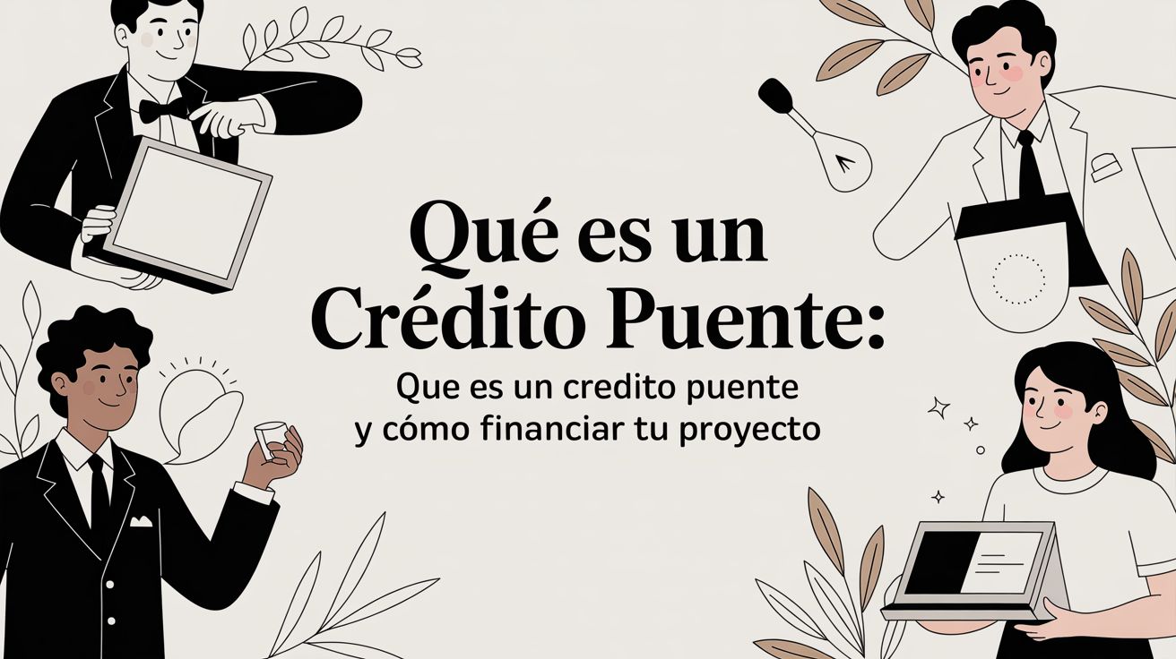 Qu&eacute; es un cr&eacute;dito puente: que es un credito puente y c&oacute;mo financiar tu proyecto